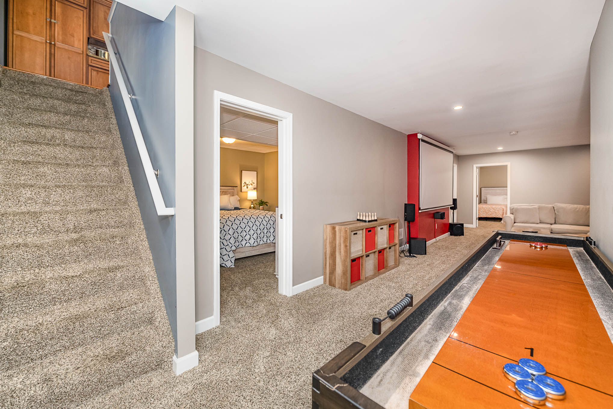 Movie theater with surround sound